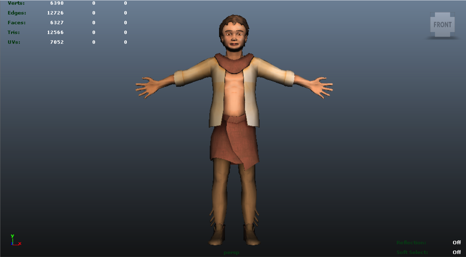 Boy character result