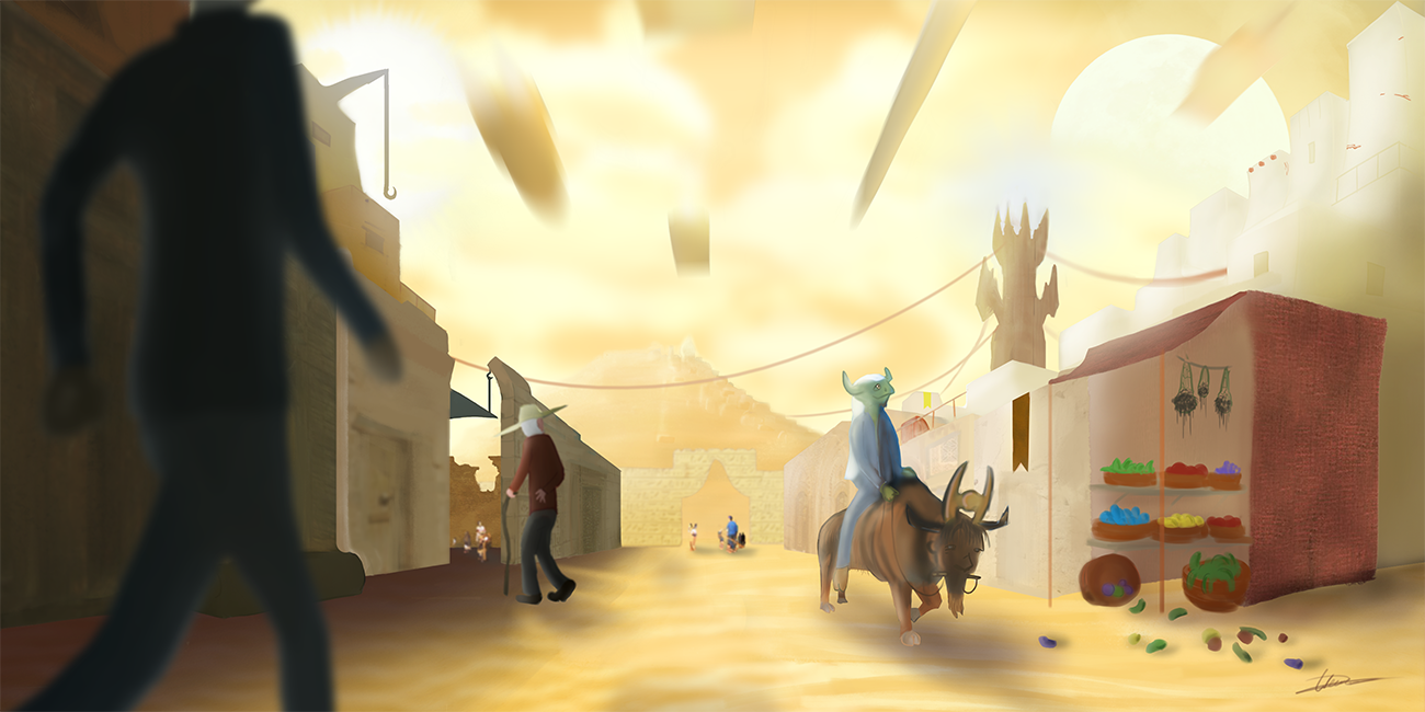 Desert City street