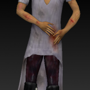 Sad man character