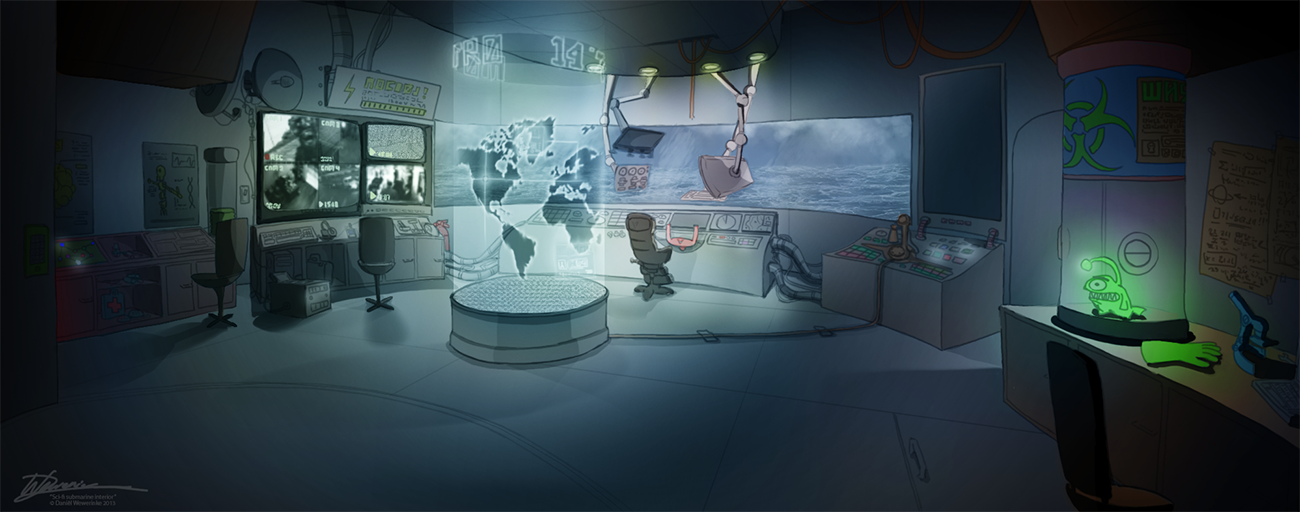 Sci Fi Submarine Art