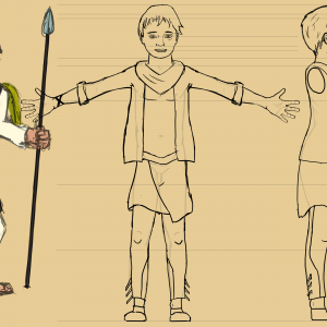 Character sheet of the boy