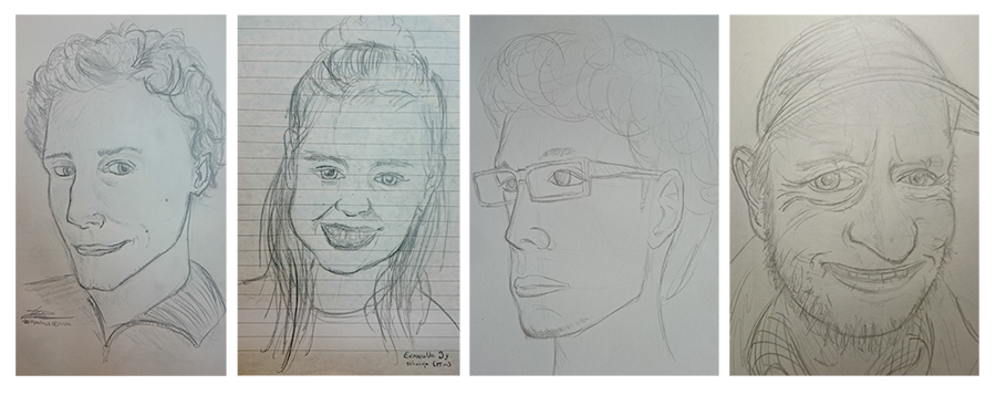 Faces drawing practices