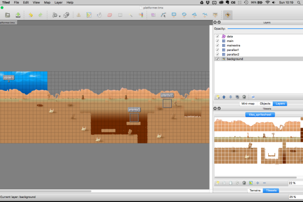Building Wastelander level in Tiled